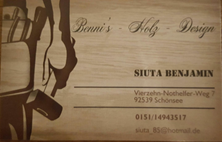 Visitenkarte - Benjamin Siuta